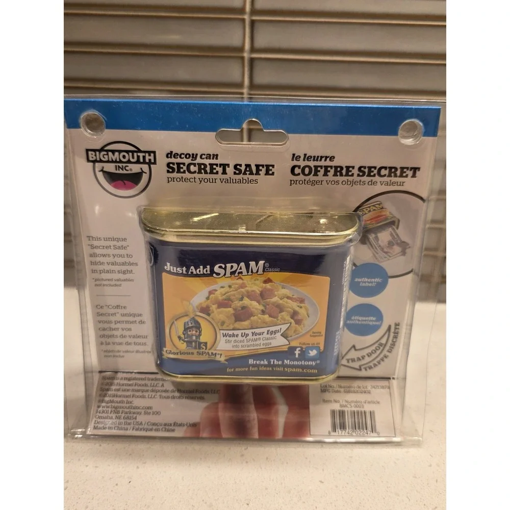 SPAM -  Bigmouth Inc.  Decoy Secret Safe Can. Stash Your Cash New Factory Sealed